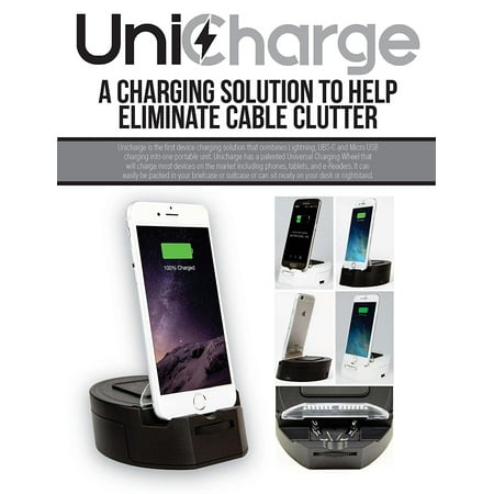 Unicharge Adjule Cell Phone Stand Blk Universal Multi Unicharge Adjule Cell Phone Stand Blk Universal Multi Charger Dock