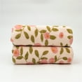 thumbnail image 4 of Tanuke Coral Fleece Printed Towel Quick Dry Bath Sheet, Soft Baby Face Towel 35X75, Travel Gym Washcloth for Women & Men, Pink Floral Pink Cloth, 4 of 9