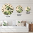thumbnail image 4 of Designart 'Fern Plant Leaves Detail III' Farmhouse Wood Wall Clock, 4 of 5