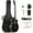 Black, variant on GLARRY Full Size Acoustic Electric Bass Guitar Beginner Kit, Cutaway 4 Strings Electric Acoustic Bass Guitar w/Inbuilt Tuner, Bag, Strap, Picks, Strings, Basswood Bass Guitarra, Matte Black