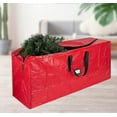 thumbnail image 6 of Yhmxh Christmas Tree Storage Bag - Fits Up to 7 Ft Artificial Xmas Disassembled Tree, Extra Large Waterproof Xmas Container With Durable Zipper and Handles, Protects Against Dust and Moisture, Red, 6 of 6