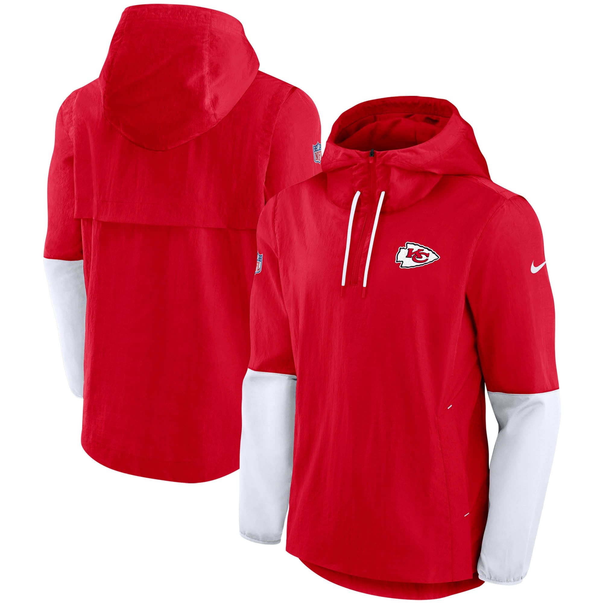 red nike quarter zip