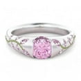 thumbnail image 2 of QQTDFG Elegant Women Jewelry 925 Silver Rings Pink Cubic Zirconia Wedding Party Sz 6-10-7-#10, 2 of 2