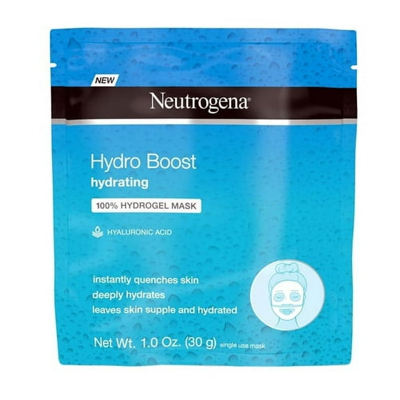 Neutrogena Moisturizing Hydro Boost Hydrating Face Mask, Hyaluronic Acid, 1 Oz, 2 Pack