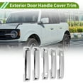 thumbnail image 2 of Cubierta de manija de puerta exterior Trim delantero izquierdo, delantero derecho, trasero izquierdo, trasero derecho y manija de puerta del portón trasero para Ford Bronco 2021-2025 ABS 1 juego, 2 of 7