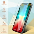 thumbnail image 3 of PST [2 Packs] Protecteur d'Écran pour iPhone 17 Pro / 17 / 16 Pro, Protecteur d'Écran en Verre Trempé de Qualité Supérieure Compatible avec Étui et Sans Bulles, 3 of 3