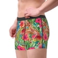 thumbnail image 2 of Yiaed Peacock Feathers And Flowers Print Men's Soft Cotton Boxer Shorts Breathable Boxers Underwear Moisture-Wicking Underwear Stretch Boxer Briefs for Man-XX-Large, 2 of 5