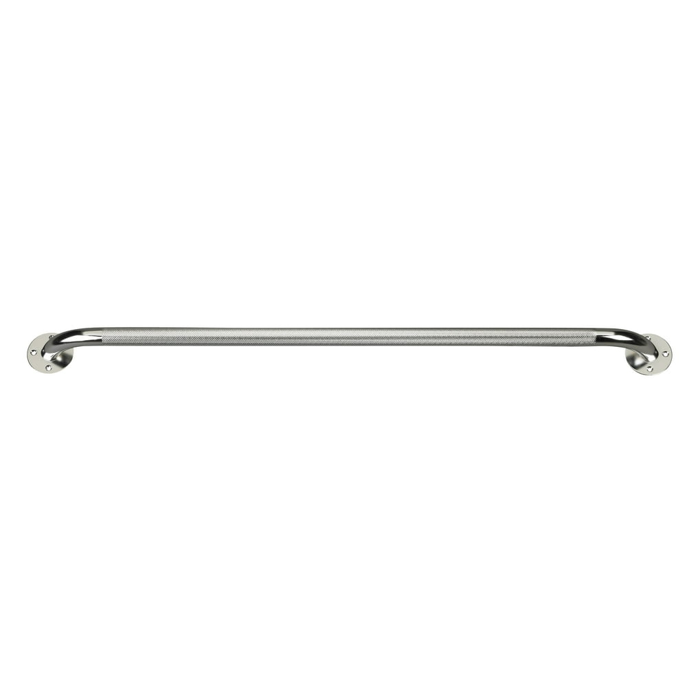 drive Chrome Finish Knurled Steel Wall Grab Bar