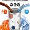 thumbnail image 3 of Modern 30oz Handheld Travel Tumbler with Handle – Double Wall Stainless Steel Insulated Cup, Flip Straw Lid, Leak-Proof & BPA-Free for Hot and Cold Drinks – Durable Coffee & Juice Mug Black, 3 of 7