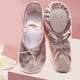 thumbnail image 2 of Zapatos de baile rosas de piel sintética para niñas, con banda elástica cruzada, antideslizantes, para actuaciones infantiles - Talla 31, 2 of 5