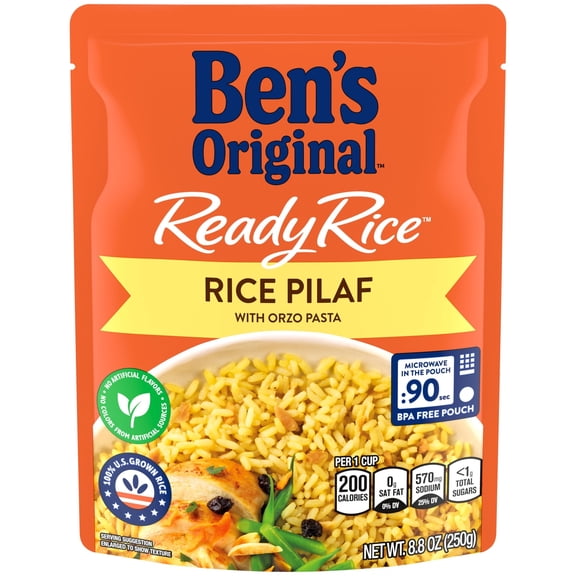 Ben's Original Ready Flavored Rice Pilaf, Easy Dinner Side,1 PACK
