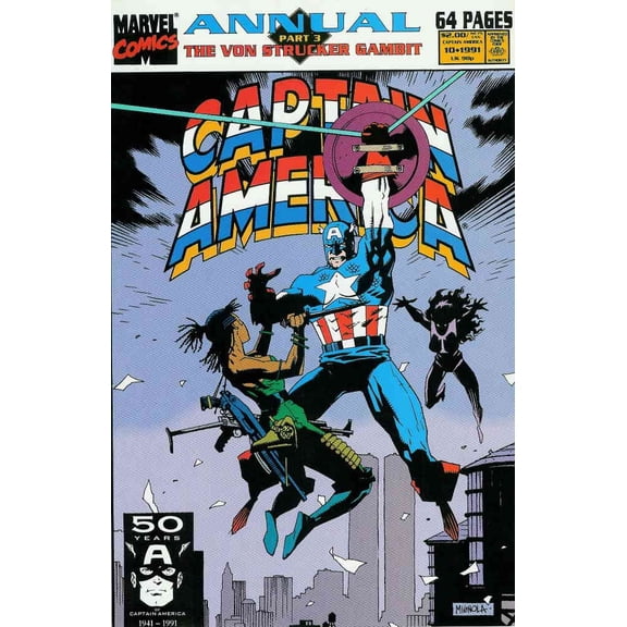 Captain America (1st Series) Annual #10 VF ; Marvel Comic Book