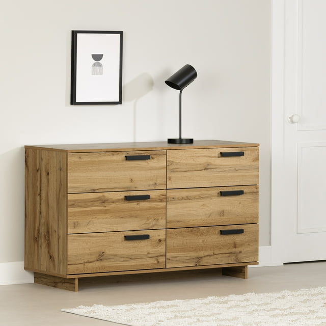 South Shore Cavalleri 6-Drawer Dresser for Adult, in Nordik Oak