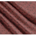 thumbnail image 3 of Soimoi Brown Cotton Poplin FabricLeaves Print Fabric by the Yard 42 Inch Wide, 3 of 7