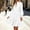 White, variant on QSAWXQZ Women's Long Sleeve Mini Dress V Neck Tiered Ruffle Hem Lantern Sleeve A Line Dress for Casual Fall 3XL