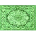 thumbnail image 1 of Ahgly Company Indoor Rectangle Medallion Green Traditional Area Rugs, 6' x 9', 1 of 1