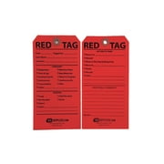 5S Red Tags (Wired) 50 Pack