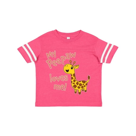 

Inktastic My Peepaw Loves me- cute giraffe Gift Toddler Boy or Toddler Girl T-Shirt