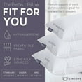 thumbnail image 2 of Lincove Canadian Resort Adult Hypoallergenic Cotton Bed Pillows, Queen 2 Pack, 2 of 6