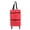 Red, variant on Oxford Cloth Foldable Shopping Bag with Wheels, Portable Trolley Tote for Grocery Shopping, 2-in-1 Rolling Laundry Bag and Handheld Travel Luggage Carrier