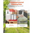 thumbnail image 5 of Stainless Steel Fruit Wine Press - 1.6 Gal/6L Manual Cider Press for Wine Making, Juicer for Apples, Grapes, Berries, 5 of 11