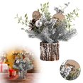 thumbnail image 1 of Christmas Table Decorations 11.8 Inch Christmas Centerpiece Small Potted Christmas Tree Include /Berry/Pinecone Xmas Artificial Plants For Tables Home Mantel Holiday, 1 of 9