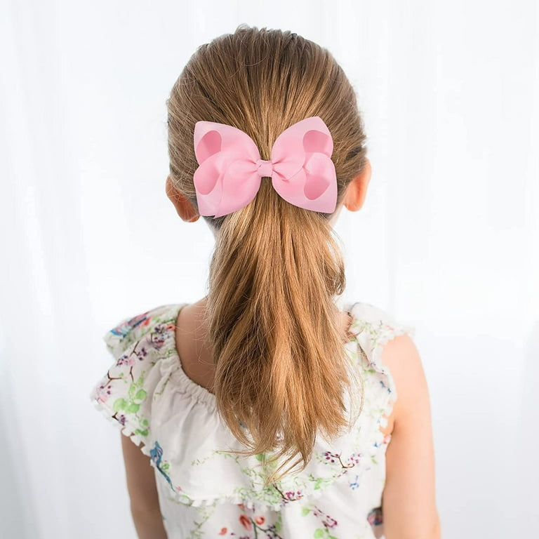 1 Pcs High Quality Solid Grosgrain Ribbons Hair Bow with Clips for Girls  Children Alligator Hair