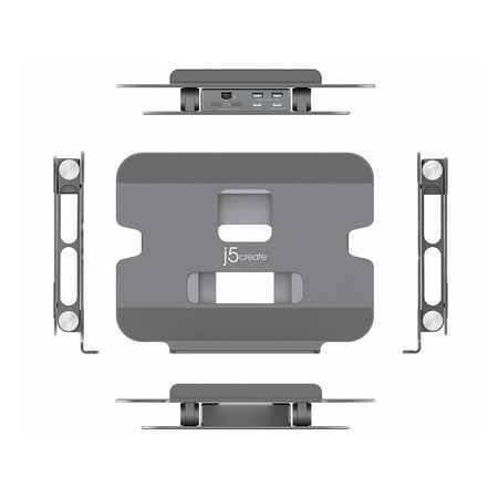 j5create - Multi-Angle Dual HDMI Docking Stand - Silver