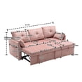 thumbnail image 4 of Modular Sectional Sofa Set, L-Shaped Sectional Sofa Couch with Reversible Chaise, 4 Seater Sofa with Pull Out Bed and Storage Seat for Living Room Small Space, Pink, 4 of 7