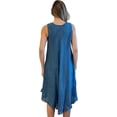 thumbnail image 3 of Riviera Sun Tie Dye Summer Dress - Beach Cover Up (Denim Umbrella Dress, X-large), 3 of 3
