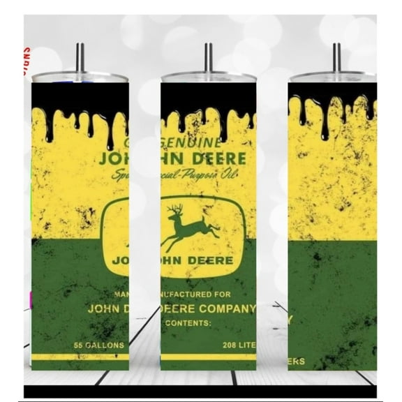 20oz Stainless Steel Tumbler with John Deer design