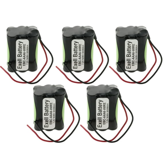 5pc Exell 7.2V 800mAh NIMH w/Wire leads for 1:18 RC Car HPI RS4 Micro Cars