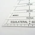 thumbnail image 3 of HERFIER Patchwork Ruler 60 Degree Triangle Quilting Ruler Patchwork Acrylic Template Sewing Accessories 5.31x6.48x0.12in, 3 of 8