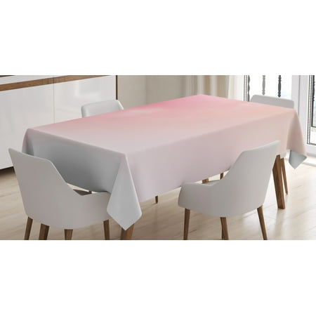 

Peach Tablecloth Blurred Background Changing Colors Ombre Inspired Composition Dreamy Display Rectangular Table Cover for Dining Room Kitchen 60 X 90 Inches Pink Peach White by Ambesonne