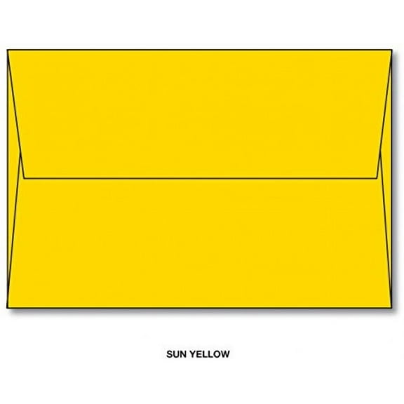 A7 Envelopes - Sun Yellow - 5 1/4 x 7 1/4 (50 Envelopes)