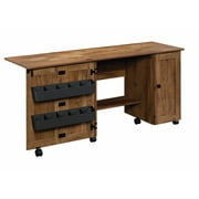 Sauder Storage Sewing and Craft Cart, Vintage Oak Finish