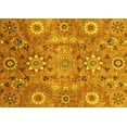 thumbnail image 1 of Ahgly Company Indoor Rectangle Abstract Yellow Modern Area Rugs, 2' x 5', 1 of 4