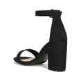 thumbnail image 3 of Women Round Buckle Open Toe Chunky Heel Sandal 18991, 3 of 12