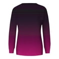 thumbnail image 4 of Womens Fall Sweaters with Pockets, Long Sleeve Pullover for Women Fashion Loose Fit Ombre Tie Dye Crewneck Sweatshirts S-2XL, 4 of 5
