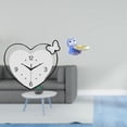 thumbnail image 2 of Reloj de pared,Reloj de pared acrílico para oficina en casa,sin tictac,Relojes de pared colgantes Reloj de tiempo decorativo,Figura de oso,Bandeja para gatos Bandeja para dulces para gatos, 2 of 8