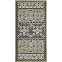 SAFAVIEH Veranda Moriah Southwestern Indoor/Outdoor Area Rug, 2'7" x 5', Green/Blue