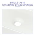 thumbnail image 4 of 19"×15" White Ceramic Rectangular Vessel Bathroom Sink, 4 of 9