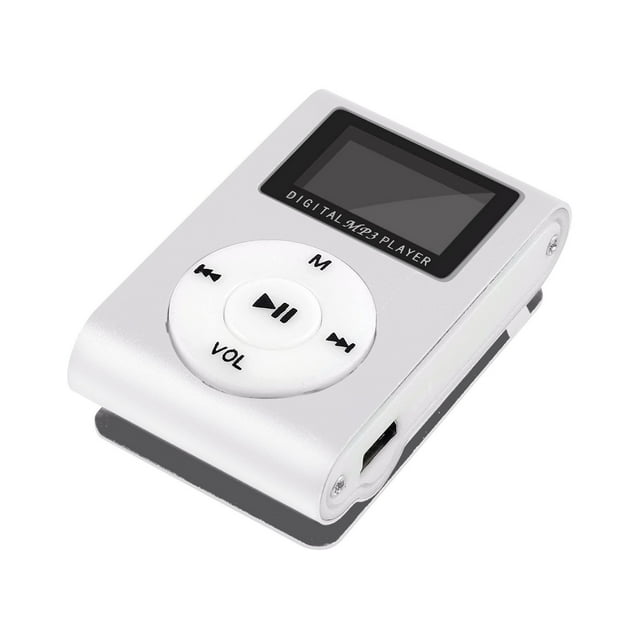 Câble Usb vers Usb Lecteur MP3 Portable avec Écran LCD, 1 Pce Conception à Clip pour Sports Musique, Prend en Charge Carte Micro SD Format MP3, Aluminium 4,8 X 3 X 1,5 cm, Noir