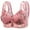 91#Pink, variant on Front Closure Bras for Older Women 2025 Wireless No Underwire, Full Coverage Floral Bra, Soft Breathable Push Up Tshirt Bra for Seniors