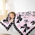 thumbnail image 4 of Castle Fairy Cute Bowtie 3 Pieces Queen Comforter Set for Boys Girls Kids,Love Heart Print Ultra Soft Bedding Sets,Geometric Buffalo Plaid Bedding Comforter Set,Lightweight Room Decor, 4 of 8