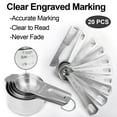 thumbnail image 5 of Measuring Cups and Spoons Set of 20, 7 Stainless Steel Cups & 9 Spoons, 1 + Leveler for Cooking & Baking, 5 of 6