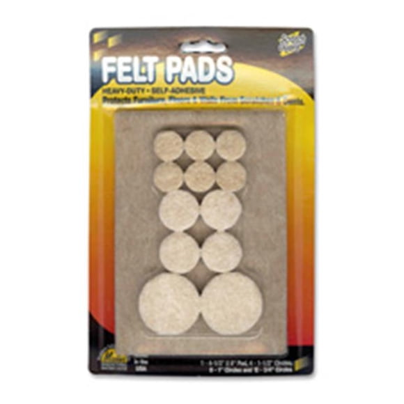 Master Caster MAS88495 Felt Pads- .5 in. x 5.88 in.- 16-PK- Beige