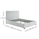 thumbnail image 2 of Ilios Innova | Base de Cama Matrimonial Tapizada en Tela Gris con Cabecera Capitoneada, Estructura de Madera y Somier de Tablillas Resistentes, 2 of 9
