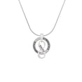 thumbnail image 2 of Delight Jewelry Silvertone Faith Infinity Sign Gymnastics Ring Charm Necklace, 18", 2 of 4