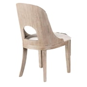 Zoko 5pc Round Dining Table Set- Polyester Chairs- White- Solid Wood